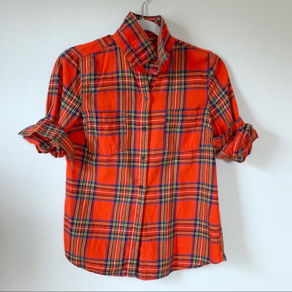 Old Navy Tartan Plaid Button Down